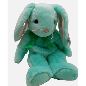 Ty Beanie Buddy Hippity Mint Green Bunny 1998 Plush Stuffed Animal 13"